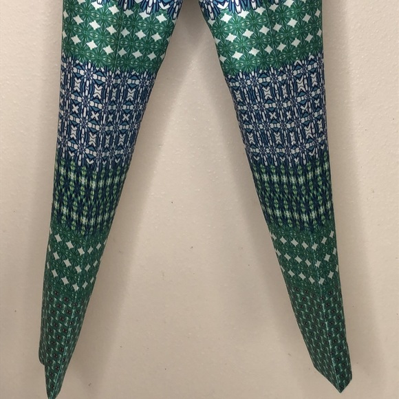 J Crew Collection Multicolored Floral Pattern Crop Pant - Picture 7 of 13